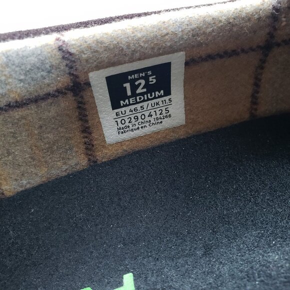 Kuru Loft Suede Moccasin Slipper Mens 12.5 Brown Slip On Rubber Sole House Shoe - Picture 11 of 12